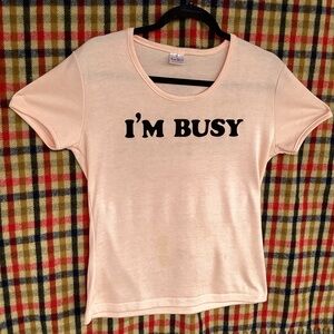 Vintage fun-tees sportswear I’m busy just a swing’n SS shirt made in USA